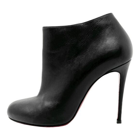 Christian Louboutin Shoes - Christian Louboutin Bellissima 100 Black Leather Ankle Boots – Size 39